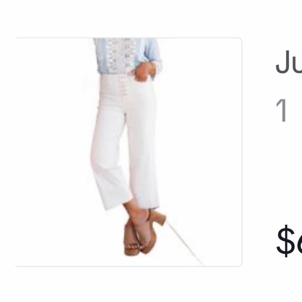 Judy Blue Shine Bright cropped wide leg jeans- NWT size 1/25
